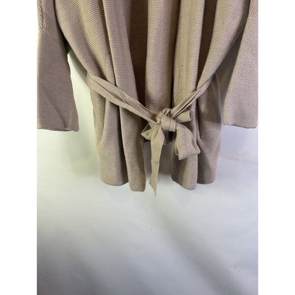 M.M. LaFleur Merino Wool Wrap Belt Cardigan Sweater - Picture 2 of 9